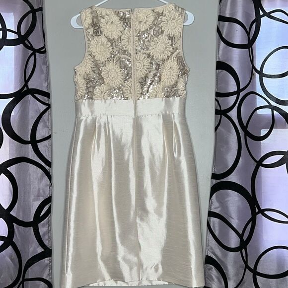 Tahari women's gold cream dress size 6 - Picture 11 of 16